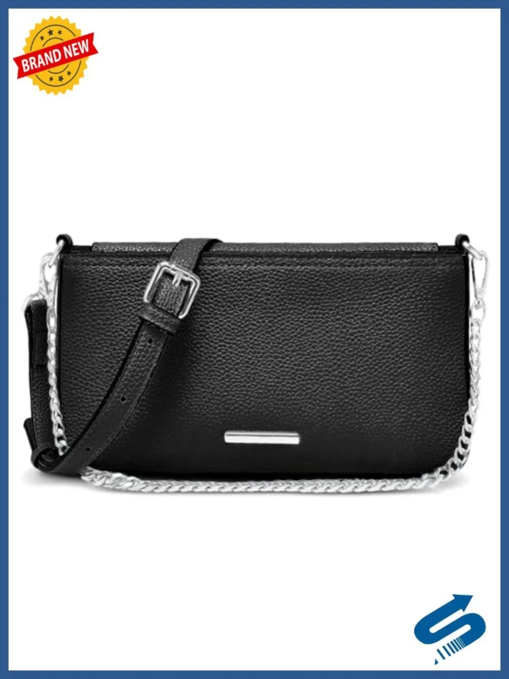Small Vegan Leather Crossbody Bag with Adjustable Strap for Women